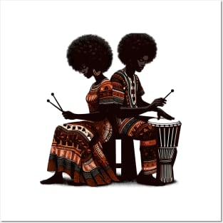 Afrocentric Drums Posters and Art